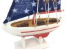 Wooden Starry Night Model Sailboat Christmas Tree Ornament - 2
