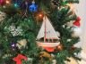 Orange Sailboat Christmas Tree Ornament 9 - 1