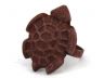 Red Whitewashed Cast Iron Turtle Decorative Napkin Ring 2 - set of 2 - 2