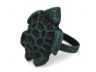 Seaworn Blue Cast Iron Turtle Decorative Napkin Ring 2 - set of 2 - 1