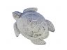 Whitewashed Cast Iron Decorative Turtle Paperweight 4 - 1