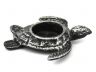 Antique Silver Cast Iron Turtle Decorative Tealight Holder 4.5 - 3