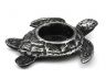 Antique Silver Cast Iron Turtle Decorative Tealight Holder 4.5 - 2