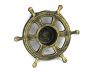 Antique Gold Cast Iron Ship Wheel Decorative Tealight Holder 5.5 - 2