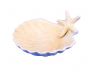 Antique White Cast Iron Shell With Starfish Decorative Bowl 6 - 2