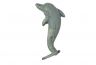 Antique Seaworn Bronze Cast Iron Dolphin Hook 7 - 2