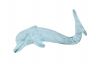 Dark Blue Whitewashed Cast Iron Dolphin Hook 7 - 3