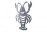 Antique Silver Cast Iron Lobster Trivet 11 - 3