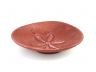 Red Whitewashed Cast Iron Sand Dollar Decorative Plate 6 - 2