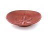 Red Whitewashed Cast Iron Sand Dollar Decorative Plate 6 - 1