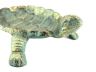 Antique Bronze Cast Iron Standing Turtle Plate 9 - 1