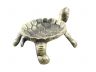 Antique Gold Cast Iron Standing Turtle Plate 9 - 1
