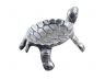 Antique Silver Cast Iron Standing Turtle Plate 9 - 3