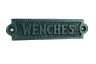 Seaworn Blue Cast Iron Wenches Sign 6 - 2