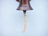 Antique Copper Hanging Ship Wheel Bell 7 - 2