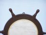 Deluxe Class Wood and Brass Ship Wheel Mirror 16 - 2
