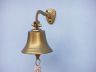 Antique Brass Hanging Ships Bell 6 - 3