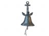 Rustic Silver Cast Iron Wall Hanging Anchor Bell 8 - 1
