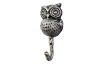 Rustic Silver Cast Iron Owl Wall Hook 6 - 2