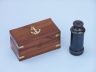 Deluxe Class Oil Rubbed Bronze Scouts Antique Spyglass Telescope 7 with Rosewood Box - 4
