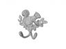 Whitewashed Cast Iron Squirrel with Acorn Decorative Double Metal Wall Hooks 8 - 3