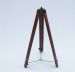 Floor Standing Oil Rubbed Bronze-Leather Harbor Master Telescope 60 - 3