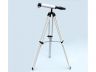 Standing Oil-Rubbed Bronze with White Leather and White Stand Harbor Master Telescope 30 - 1