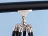 Chrome - Leather Harbor Master Telescope 60 with Black Wooden Legs - 6