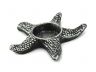 Antique Silver Cast Iron Starfish Decorative Tealight Holder 4.5 - 1