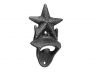 Rustic Silver Cast Iron Wall Mounted Starfish Bottle Opener 6 - 2
