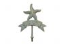Antique Seaworn Bronze Cast Iron Starfish Beach Hook 8 - 3