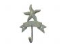 Antique Seaworn Bronze Cast Iron Starfish Beach Hook 8 - 2