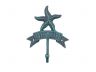 Seaworn Blue Cast Iron Starfish Beach Hook 8 - 5