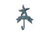 Seaworn Blue Cast Iron Starfish Beach Hook 8 - 3
