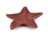 Red Whitewashed Cast Iron Starfish Decorative Bowl 8 - 3