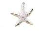 Rustic Whitewashed Cast Iron Starfish Napkin Ring 3 - set of 2 - 1