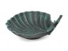 Seaworn Blue Cast Iron Shell With Starfish Decorative Bowl 6 - 2
