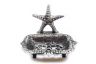 Rustic Silver Cast Iron Starfish Soap Dish 6 - 3