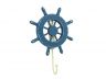 Rustic All Light Blue Decorative Ship Wheel with Hook 8 - 2