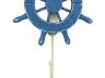 Rustic All Light Blue Decorative Ship Wheel with Hook 8 - 3