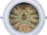 Wooden Whitewashed Ship Wheel Knot Faced Clock 12 - 7