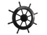 Black Pirate Decorative Ship Wheel 24 - 5