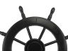 Black Pirate Decorative Ship Wheel 24 - 3