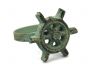 Antique Bronze Cast Iron Ship Wheel Napkin Ring 2 - set of 2 - 2