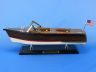 Wooden Chris Craft Runabout Model Speedboat 14 - 8
