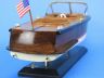 Wooden Chris Craft Runabout Model Speedboat 14 - 4