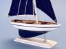 Wooden Blue Pacific Sailer with Blue Sails Model Sailboat Decoration 17 - 2