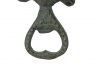 Antique Seaworn Bronze Cast Iron Turtle Bottle Opener 4 - 3