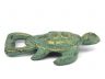 Antique Bronze Cast Iron Turtle Bottle Opener 4.5 - 1