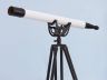Floor Standing Oil-Rubbed Bronzed-White Leather with Black Stand Anchormaster Telescope 65 - 8